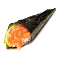 Temaki salmón