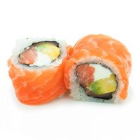 Rainbow roll salmón